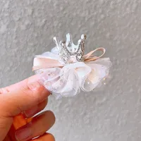Kid's Princess Crown Cloth Hair Clip main image 3