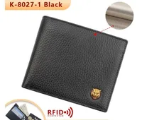 Men's Solid Color Leather Flip Cover Coin Purse sku image 5