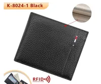 Men's Solid Color Leather Flip Cover Coin Purse sku image 2