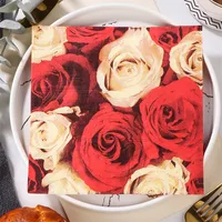 Romantic Rose Virgin Wood Pulp Napkins main image 2