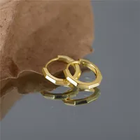1 Pair 925 Sterling Silver Round Earrings main image 5