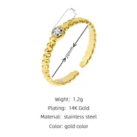 Wholesale Jewelry Simple Style Geometric 304 Stainless Steel No Inlaid 18K Gold Plated Plating sku image 11