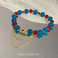 Simple Style Cartoon Character Star Heart Shape Alloy Beaded Plating Women's Bracelets sku image 6