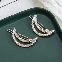 Women's Lady Moon Metal Plating Hair Clip main image 1