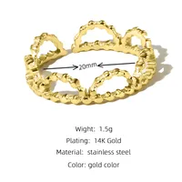 Wholesale Jewelry Simple Style Geometric 304 Stainless Steel No Inlaid 18K Gold Plated Plating sku image 13