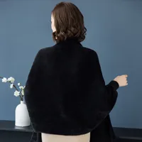 Women's Elegant Solid Color Knit Tassel Shawl main image 2