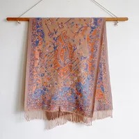 Women's Retro Ethnic Style Color Block Imitation Cashmere Printing Scarf sku image 4