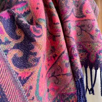 Women's Retro Ethnic Style Color Block Imitation Cashmere Printing Scarf main image 5