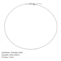 Stainless Steel 14K Gold Plated Simple Style U Shape Necklace sku image 3