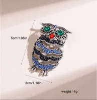 Vintage Style Owl Alloy Inlay Rhinestones Women's Brooches 1 Piece main image 3