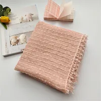 New Cotton Linen Linen Handmade Tie-dyed Scarf Retro Ethnic Long Women's Shawl Summer Sunscreen Scarf sku image 7