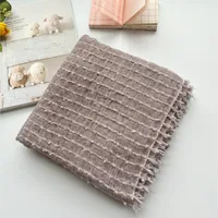New Cotton Linen Linen Handmade Tie-dyed Scarf Retro Ethnic Long Women's Shawl Summer Sunscreen Scarf sku image 6