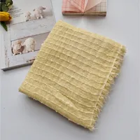 New Cotton Linen Linen Handmade Tie-dyed Scarf Retro Ethnic Long Women's Shawl Summer Sunscreen Scarf sku image 8
