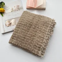 New Cotton Linen Linen Handmade Tie-dyed Scarf Retro Ethnic Long Women's Shawl Summer Sunscreen Scarf sku image 4