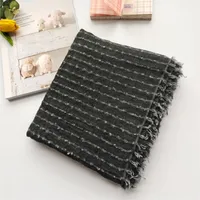 New Cotton Linen Linen Handmade Tie-dyed Scarf Retro Ethnic Long Women's Shawl Summer Sunscreen Scarf sku image 3