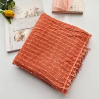 New Cotton Linen Linen Handmade Tie-dyed Scarf Retro Ethnic Long Women's Shawl Summer Sunscreen Scarf sku image 9