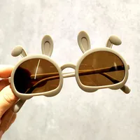 Cute Sweet Bunny Ears Pc Special-shaped Mirror Full Frame Kids Sunglasses main image 3