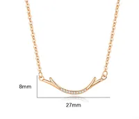 925 Sterling Silver Zircon Cable Chain Plating Inlay Geometric Necklace main image 7