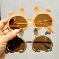Cute Sweet Bunny Ears Pc Special-shaped Mirror Full Frame Kids Sunglasses main image 4