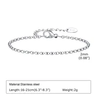 Simple Style Solid Color 201 Stainless Steel Women's Bracelets sku image 8