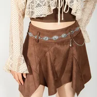Retro Geometric Alloy Plating Women's Chain Belts main image 3