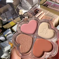 Cute Heart Shape Plastic Eye Shadow sku image 3