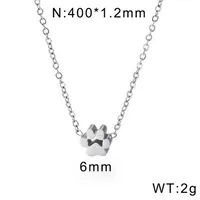 Wholesale Jewelry Simple Style Korean Style Animal Paw Print Titanium Steel 18K Gold Plated Plating Bracelets Earrings Necklace sku image 1