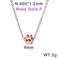 Wholesale Jewelry Simple Style Korean Style Animal Paw Print Titanium Steel 18K Gold Plated Plating Bracelets Earrings Necklace sku image 24