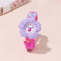 Cute Flower Buckle Quartz Kids Watches sku image 3