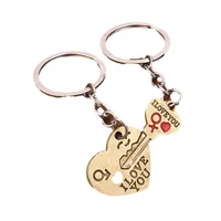 Simple Style Letter Heart Shape Zinc Alloy Valentine's Day Couple Keychain main image 5