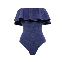 Women's Beach Modern Style Stripe 2 Pieces Set One Piece Swimwear main image 4