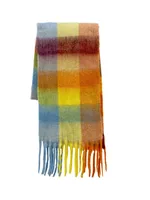 Women's Fashion Lattice Polyester Tassel Polyester Scarves sku image 5