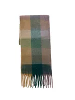 Women's Fashion Lattice Polyester Tassel Polyester Scarves sku image 13