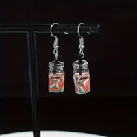 1 Pair Cute Drink Resin Drop Earrings main image 6