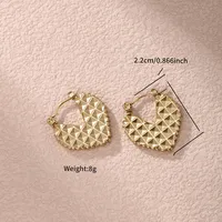 1 Pair Simple Style Round Plating Inlay 304 Stainless Steel Artificial Pearls 18K Gold Plated Earrings sku image 2