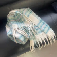 Women's Fashion Lattice Polyester Tassel Polyester Scarves sku image 15
