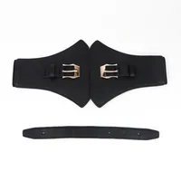 Business Modern Style Oversized Solid Color Pu Leather Buckle Women's Leather Belts main image 2