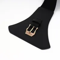 Business Modern Style Oversized Solid Color Pu Leather Buckle Women's Leather Belts main image 3