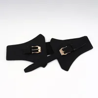 Business Modern Style Oversized Solid Color Pu Leather Buckle Women's Leather Belts sku image 1