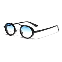 Hip-hop Streetwear Solid Color Ac Oval Frame Full Frame Women's Sunglasses main image 3