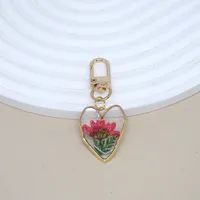 Simple Style Heart Shape Resin Keychain main image 2