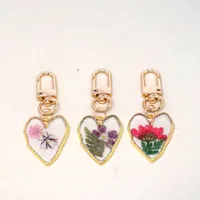 Simple Style Heart Shape Resin Keychain main image 3