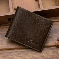 Pu Leather Short Ultra-thin Men's Wallet main image 6