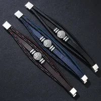 Handmade Romantic Boyfriend Life Tree Alloy Buckle Button Braid Unisex Wristband main image 2