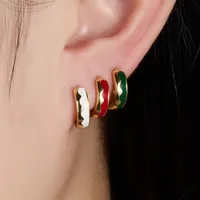 1 Pair 925 Sterling Silver Circle Round Hoop Earrings main image 1