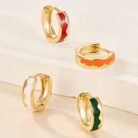 1 Pair 925 Sterling Silver Circle Round Hoop Earrings main image 5