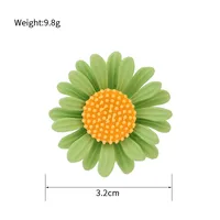 Pastoral Plant Daisy Alloy Women's Corsage Brooches Collar Pin main image 8