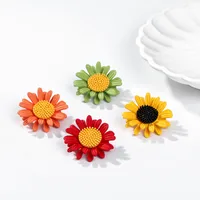 Pastoral Plant Daisy Alloy Women's Corsage Brooches Collar Pin main image 7
