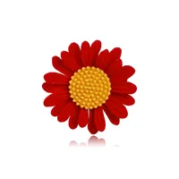 Pastoral Plant Daisy Alloy Women's Corsage Brooches Collar Pin sku image 2