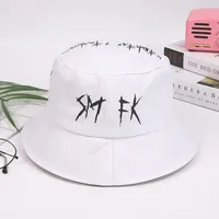 Unisex Casual Hip-hop Letter Wide Eaves Bucket Hat sku image 1